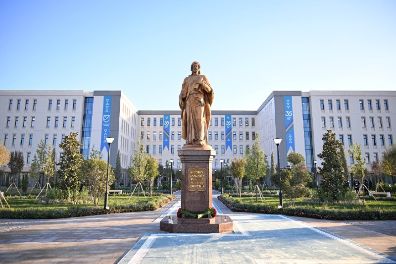 Oʻzbekiston Prezidenti Shavkat Mirziyoyev va Ozarbayjon Prezidenti Ilhom Aliyev Yangi Toshkentda Nizomiy nomidagi Oʻzbekiston Milliy pedagogika universitetining yangi kampusini ochish marosimida ishtirok etdilar.